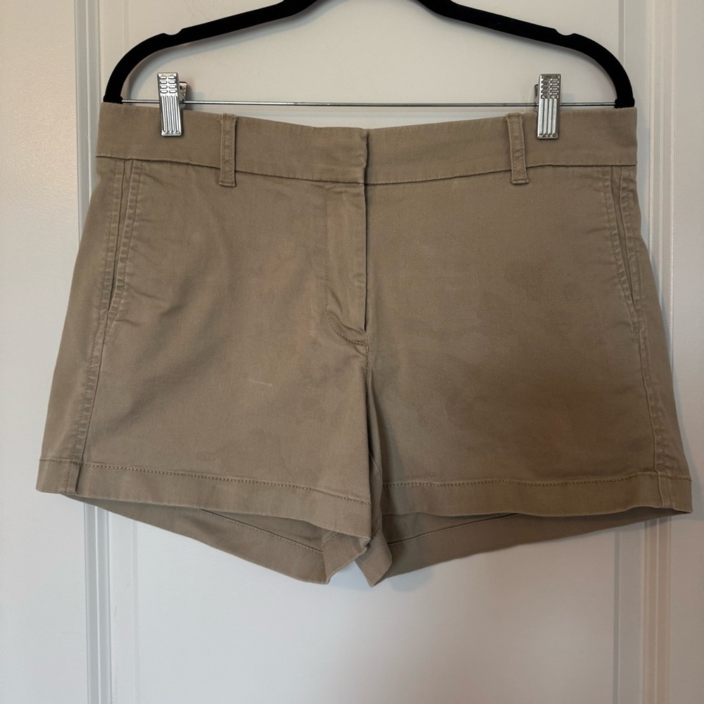 J. Crew Women's Khaki Cotton Size 10 Shorts